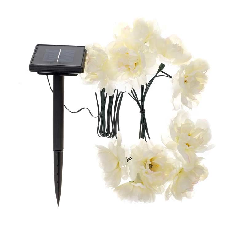 Smart Garden Solar White Rose String Light 10 LED on Sale