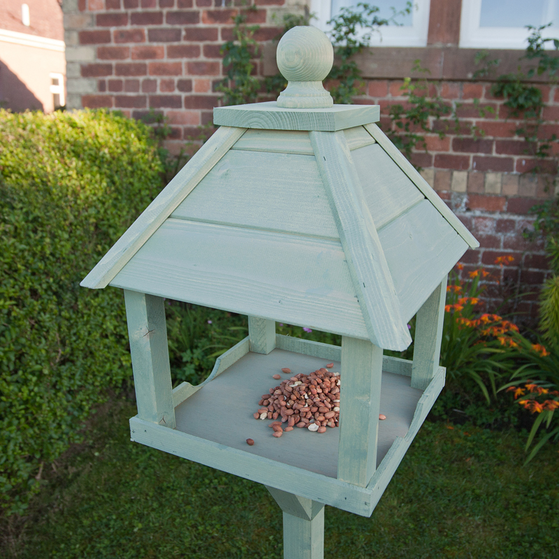 gardman kinross sage green fsc redwood bird table on sale gardman kinross sage green fsc redwood bird table on sale