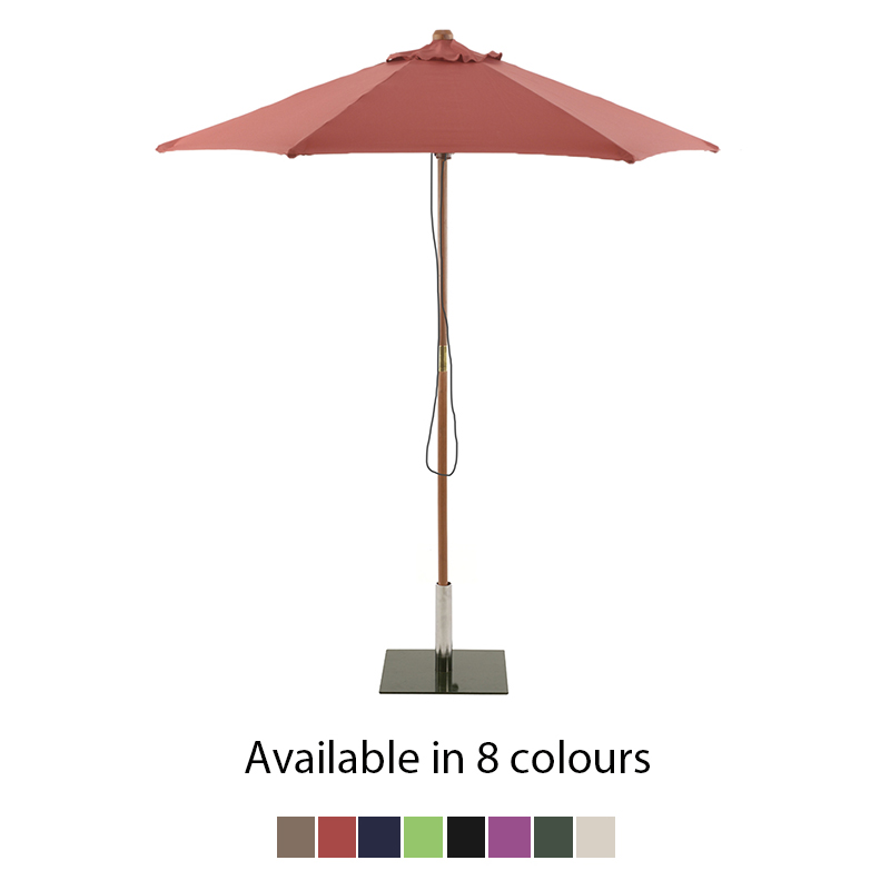 Sturdi Wooden Round Parasol - 3m