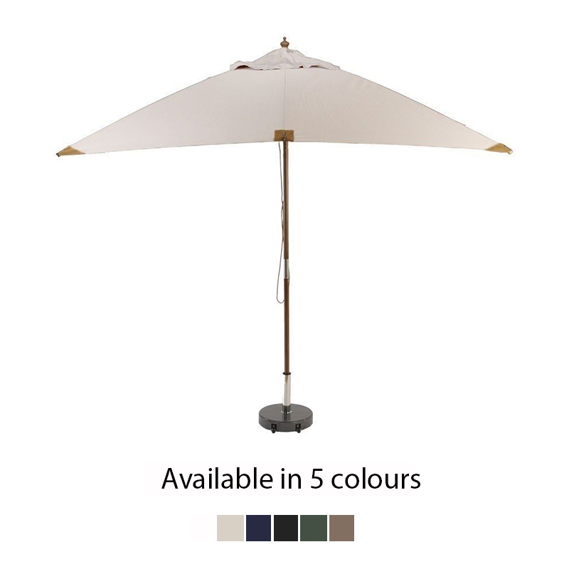 Sturdi Plus Wooden Square Parasol - 2.5m
