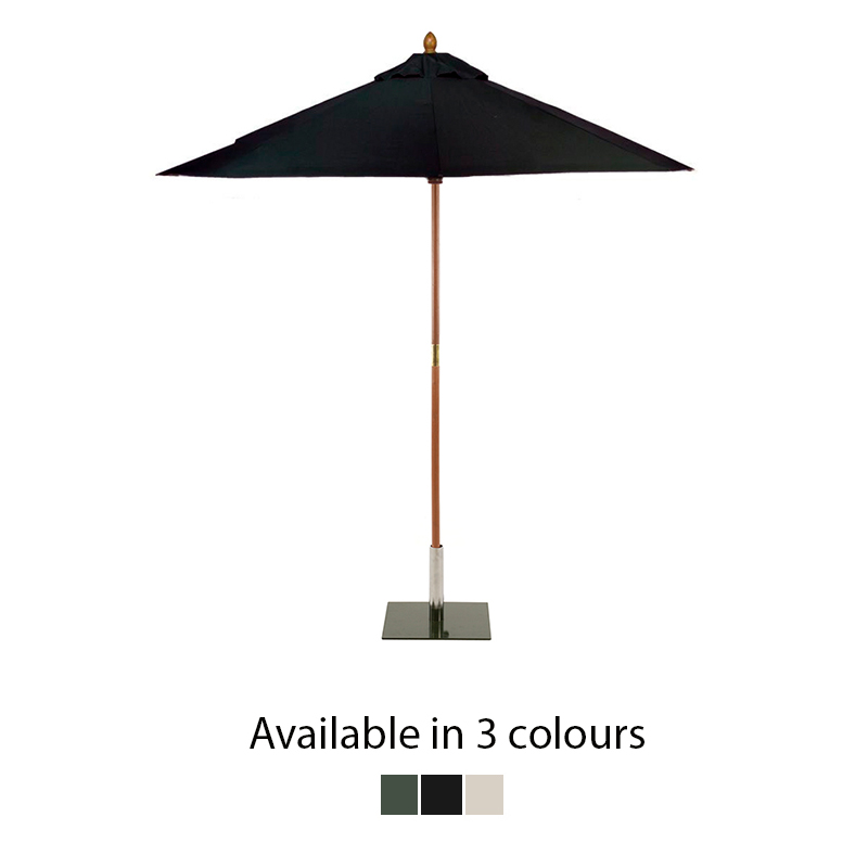 Sturdi Premium Wooden Round Parasol - 3m