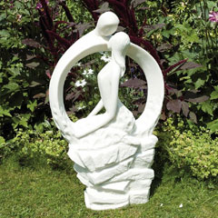 Europa Leisure Solstice Sculptures Blissful Halo Statue - White