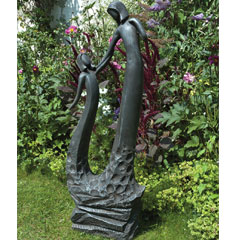 Europa Leisure Solstice Sculptures Mothers Love Statue - Black