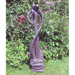 Europa Leisure Solstice Sculptures Tender Kiss Statue - Black
