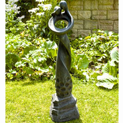 Europa Leisure Solstice Sculptures Romantic Twist Statue - Black