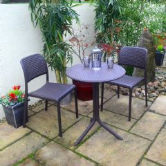 Europa Leisure Step Bistrot 2 Seater Bistro Set - Coffee