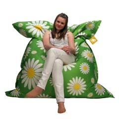 Elephant Jumbo Beanbag - Belle Flower Pattern