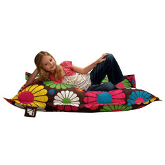 Elephant Junior Beanbag - Beatnik Flower Pattern