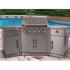 Lifestyle Bahama Island Stainless Steel Gas BBQ Island