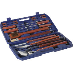 Lifestyle 18 pcs BBQ Tool Set with Case