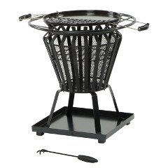 Lifestyle Signa Fire Basket with BBQ Grill