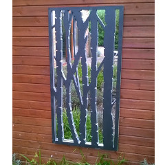 Parallax Birch Wall Panel Mirror