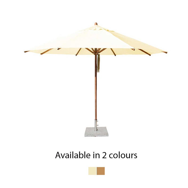Bambrella Levante Polyester Round Parasol - 4m