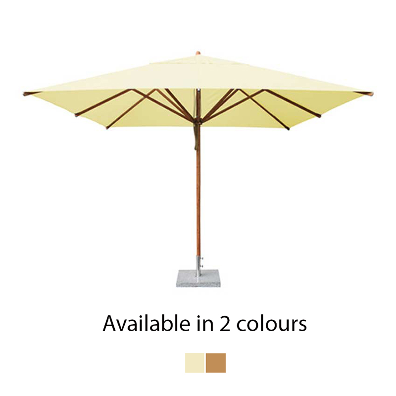 Bambrella Levante Polyester Square Parasol - 3.4m