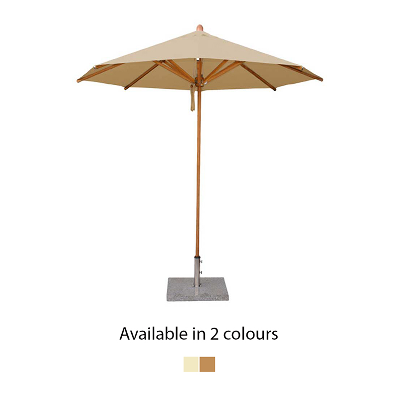 Bambrella Levante Polyester Round Parasol - 2.5m