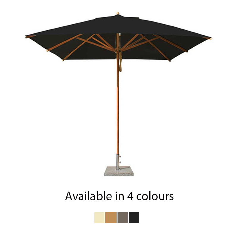 Bambrella Levante Spuncrylic Square Parasol - 2.6m