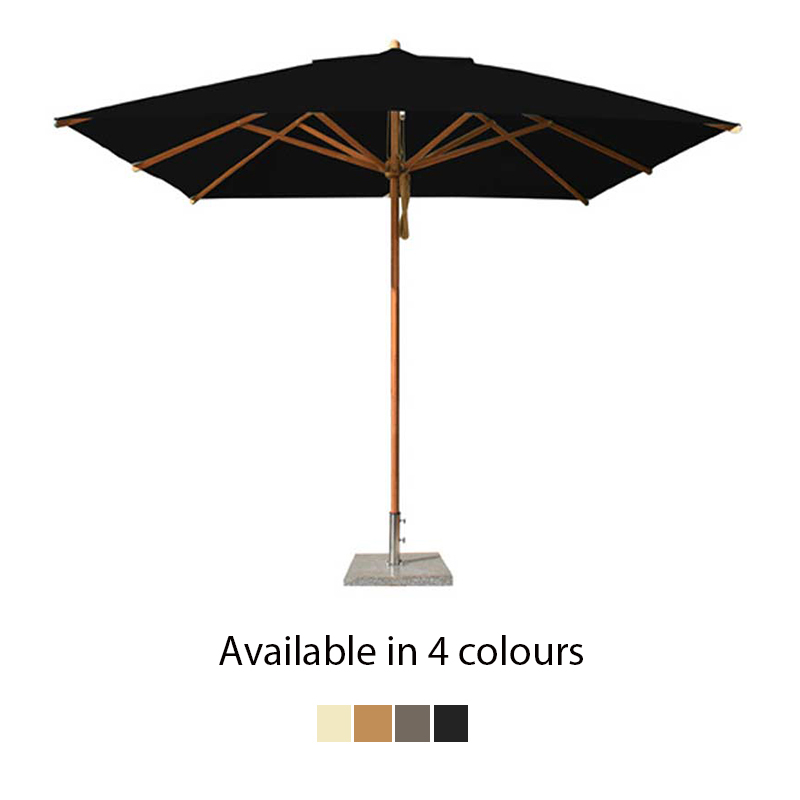 Bambrella Levante Spuncrylic Square Parasol - 3m