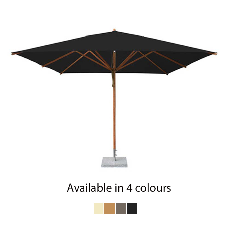 Bambrella Levante Spuncrylic Square Parasol - 3.4m