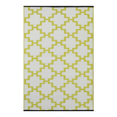 Solitude Celery Green and White Outdoor Rugs