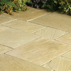 Abbey Paving Random Patio Kit Range - York Gold