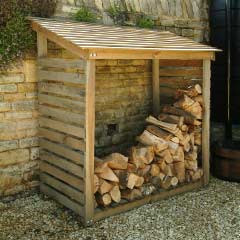 Garden Trading Wooden Log Store