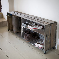 Garden Trading Colworth Crate Boot Rack - 4 Pairs