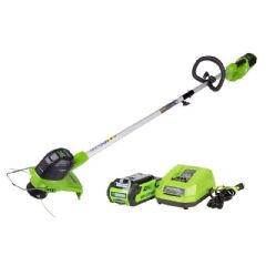 Greenworks 40V Front Mount Trimmer with 2Ah Battery and Charger
