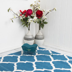 Natura Blue and White Indoor Rug – 120 x 180cm