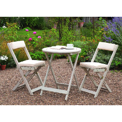 Greenhurst Raffles 2 Seater Bistro Set - White