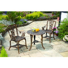 Greenhurst Rose 2 Seater Bistro Set - Bronze