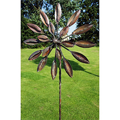 Black Country Metal Works All Season Petal Wind Dancer - Copper