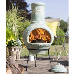 La Hacienda Lumbre Clay Chiminea - 95cm Height
