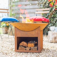 La Hacienda Fasa Cast Iron Firepit - 56cm Diameter