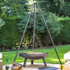 La Hacienda Tripod with Hanging Grill - 172cm Height