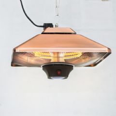 La Hacienda Hanging Patio Heater Copper Square - 2000w