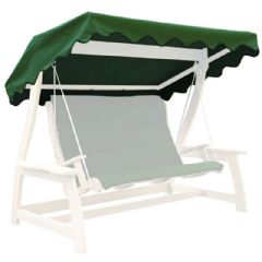 Alexander Rose Replacement Canopy For Mahogany 3 Seater Swing Seat - Green