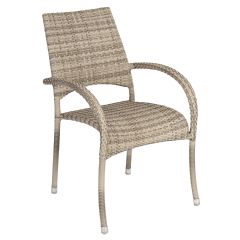 Alexander Rose Ocean Fiji Stacking Armchair - Light Brown