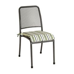 Alexander Rose Portofino Chair Cushion - Lime Stripe