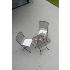 Alexander Rose Portofino 2 Seater Square Bistro Set - Grey