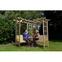 Woodshaw Hampton 4 Seater Corner Arbour