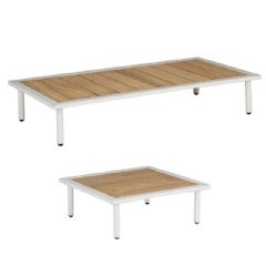 Alexander Rose Beach Lounge Table Set - Coffee and Side Table