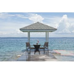Alexander Rose Ocean Rattan 2 Armchair 60cm Circular Bistro Set