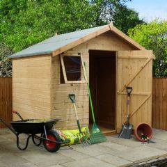 Mercia Jersey Premium Shiplap Apex Shed - W8ft x D6ft