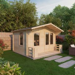 Mercia Studio Log Cabin with Veranda Range