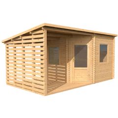 Mercia Corner Cabin Range with Side Area - Single Glazed
