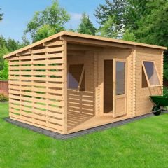 Mercia Corner Cabin Range with Side Area - Double Glazed