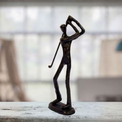 Europa Leisure Golfer Elur Iron Figurine 19cm