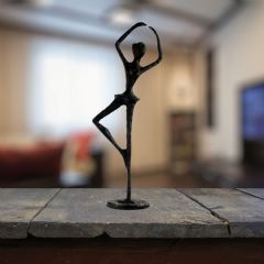 Europa Leisure Ballet Girl Elur Iron Figurine 25cm
