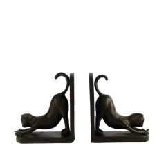 Europa Leisure Cat Elur Iron Bookends 13cm
