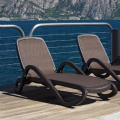 Europa Leisure Alfa Sun Lounger - Coffee